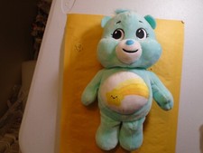 CARE BEARS PLUSH 10 INCH, BASIC FUN , BEARS WISH BEAR FREE SHIP