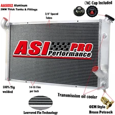 3 ROW Aluminum Radiator For 1973~1976 Chevy Corvette Base Stingray 5.7 7.4 V8