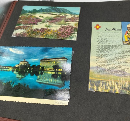 Vintage 1960-1990's Photo Album 55 Postcards - 10.5” x 13.5” Travel Ephemera - Picture 4 of 17
