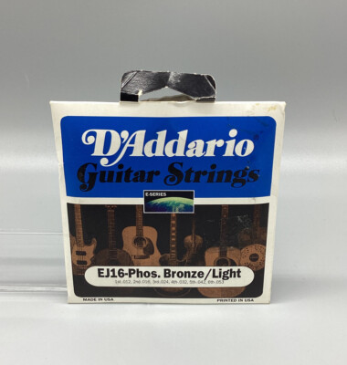 J. D'Addario~EJ16~Phosphor Bronze/ Light~E-Series~Guitar Strings~New