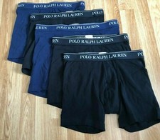 Polo Ralph Lauren Men 1 X Stretch Cotton Pouch Trunks Boxer L  XL XXL BLUE BLACK