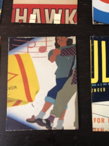 Vintage Found Assemblage Art 1940s Advertising Originals - Picture 11 of 12