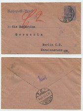 73153 - Ganzsache RU 8 - Rohrpost-Brief - Berlin 26.7.1919 - Redaktion Germania