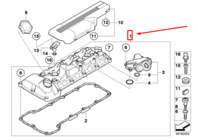 NEW BMW 3 F30, F80 ENGINE VALVE COVER 11127848153 7848153 08-12 