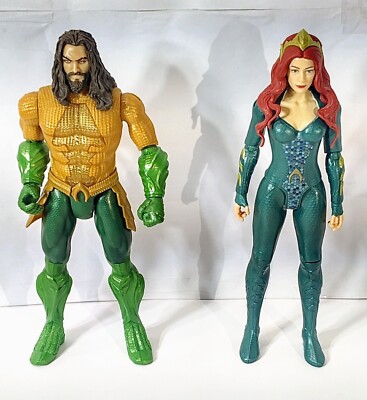 Aquaman Trident Strike Movie Light Sound Mera 12” Figure Toy DC Mattel 