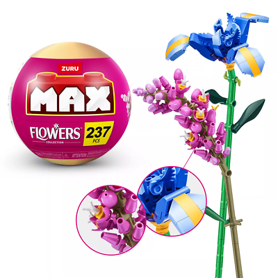 Zuru MAX Premium Building Bricks, Flowers Collection: Elegant