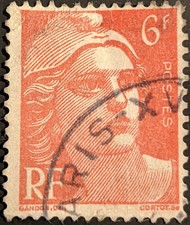 Stamp France SG1005 1945 6Fr Marianne Used