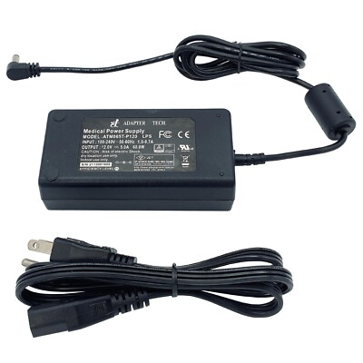 Genuine Adapter Tech ATM065T-P120 Power Supply 12V 5A 60W 5.5x2.5mm