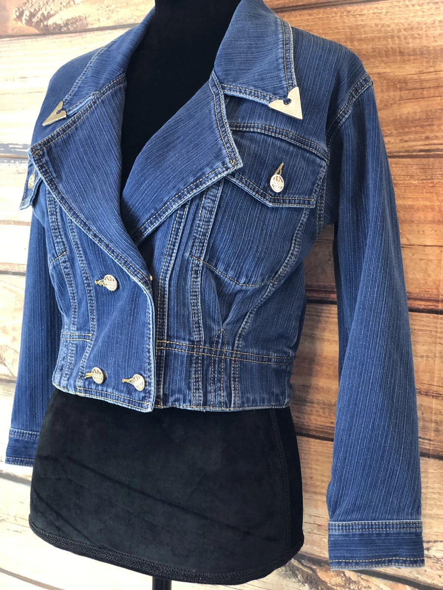Double breasted deals jean jacket