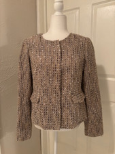 Talbots Brown Tweed Jacket Size 6