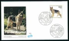 GERMANY FDC 1995 DOGS GERMAN SHEPHERD ALSATIAN SCHÄFERHUND SOBAKI HUNDE fj10