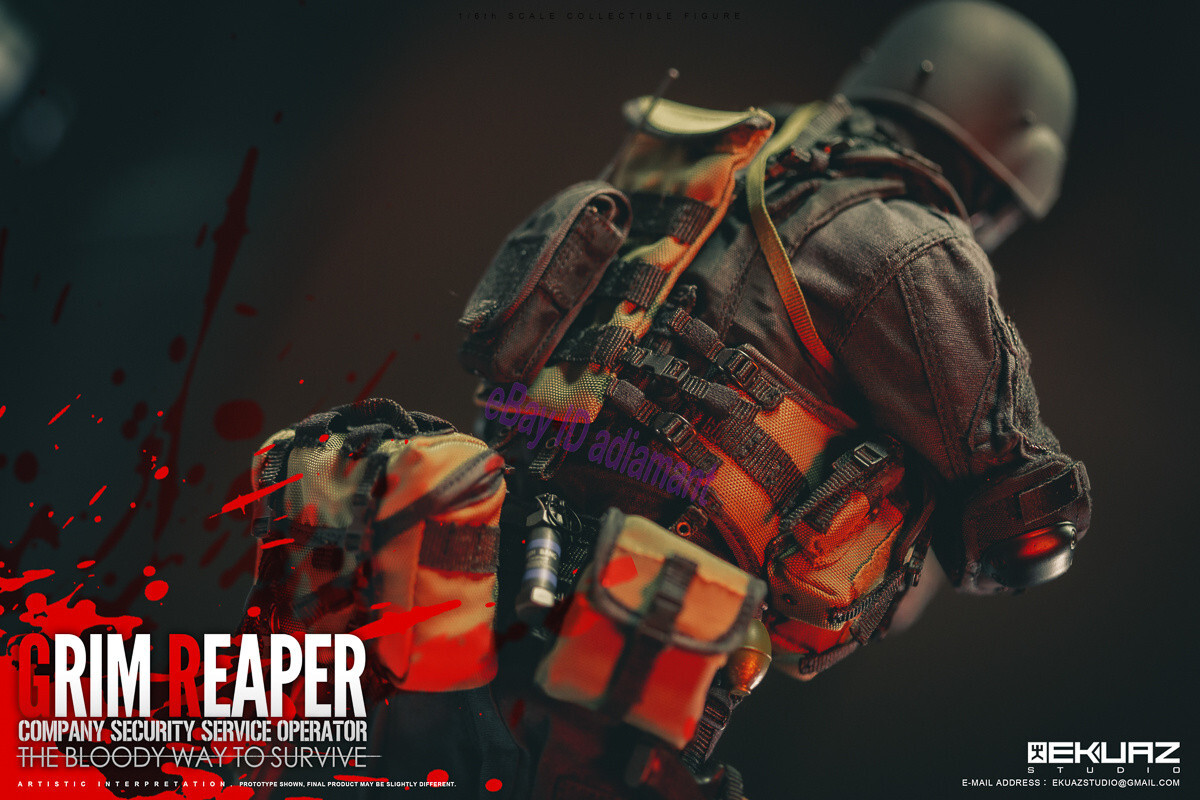 その他 ekuaz studio grim reaper 1/6 EKUAZ STUDIO 1/6 GRIM REAPER-CSSpecial Forces Resin Action Figure