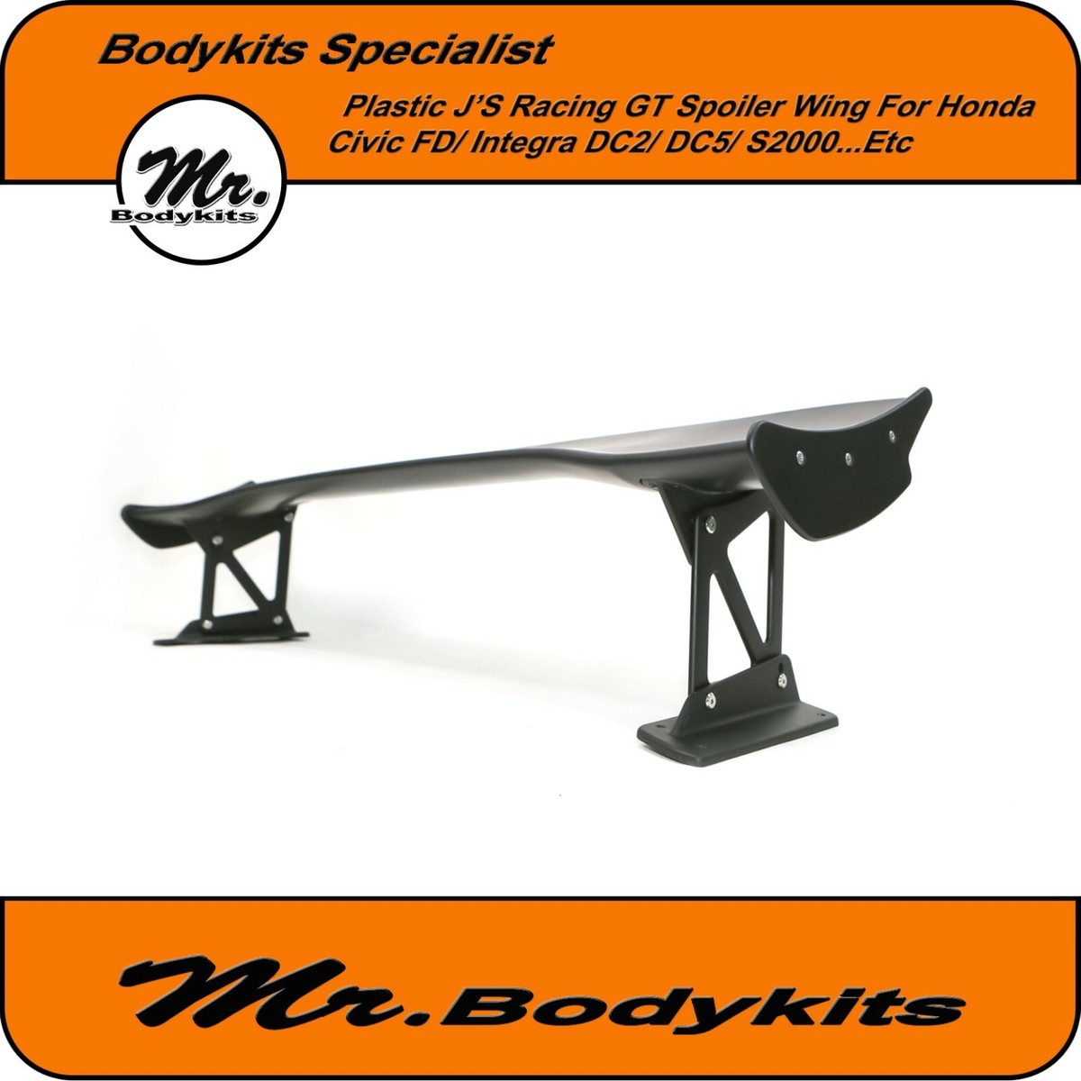 Plastic J'S Racing GT Spoiler Wing For Honda Civic FD/ Integra DC2