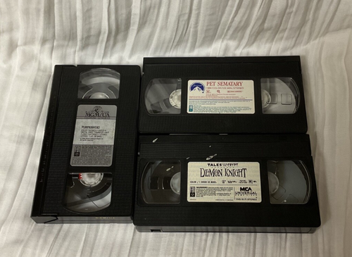 Lot of 3 VHS Thriller’s -Pet Semetary, Demon Knight, Pumpkin Head - Stephen King - Picture 11 of 11