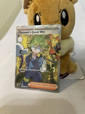 Clemont's Quick Wit 229/191 Full Art Rare Pokemon Surging Sparks Sv8 Nm