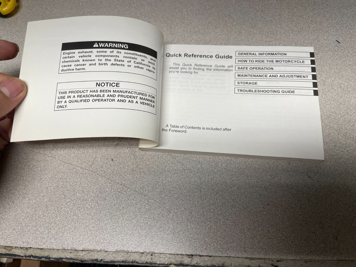 NOS Kawasaki Factory 2005 ZX636 Owners Manual 99987-1277 | eBay
