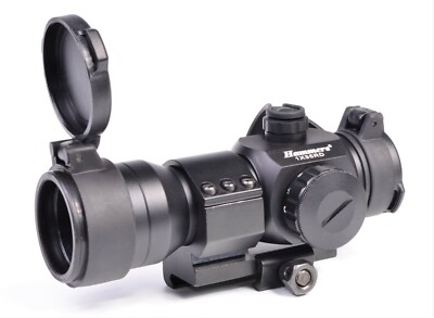 Green Red Dot Reflex Sight 1x35 with Quick Flip Lens Cap Picatinny Weaver Mount