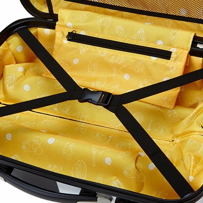 バッグ Sanrio Gudetama Carry Case Bag Yellow TSA Lock 31L Suitcases Bag