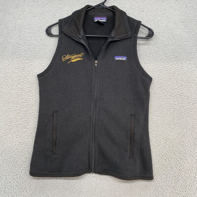 Patagonia Vest Womens Small Better Sweater Full Zip Up Black