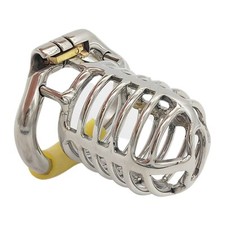 Newest Stainless Steel Male Chastity Device Cage Peni Rings Lock Belt Sleeves
