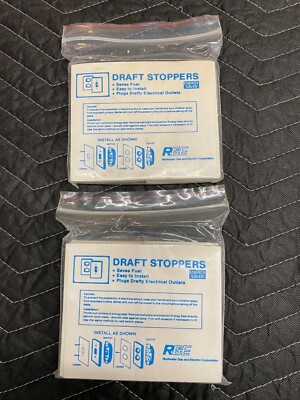2 Packs,  Socket-Outlet-Switch Sealer Foam, 28 Pieces, 8 switch and 20 outlet