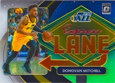 Donovan Mitchell 2020-21 Optic Basketball Express Lane Insert Card #14 Jazz NBA