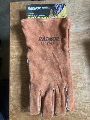 Radnor Welding Gloves Split Cowhide With Cotton Lining Large 64057631