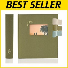 Scrapbook Album with Window - Olive