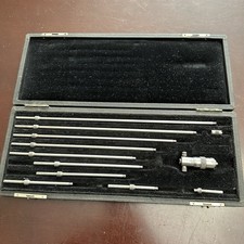 Starrett Inside Micrometer Set 2-12" Range - COMPLETE - 13 pc Set - Vintage 0-20