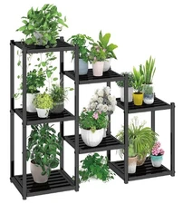 Plant Stand Indoor Outdoor, Heavy Duty Metal Waterproof 7 Tiered Plant Shelf ...