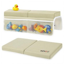 Water-Resistant Baby Bath Kneeler and Elbow Rest Pad Set, Soft Painless Tub K...