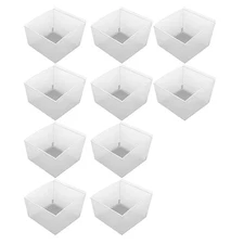 Probin Slatwall Small Clear Storage Bin (10-Pack)