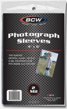 BCW 1 Pack of 100 4 x 6 Photo Sleeves - 1-4x6SSLV