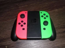 OEM Nintendo Switch Joy Con Pair Red Green Grip AUTHENTIC GENUINE L R Left Right