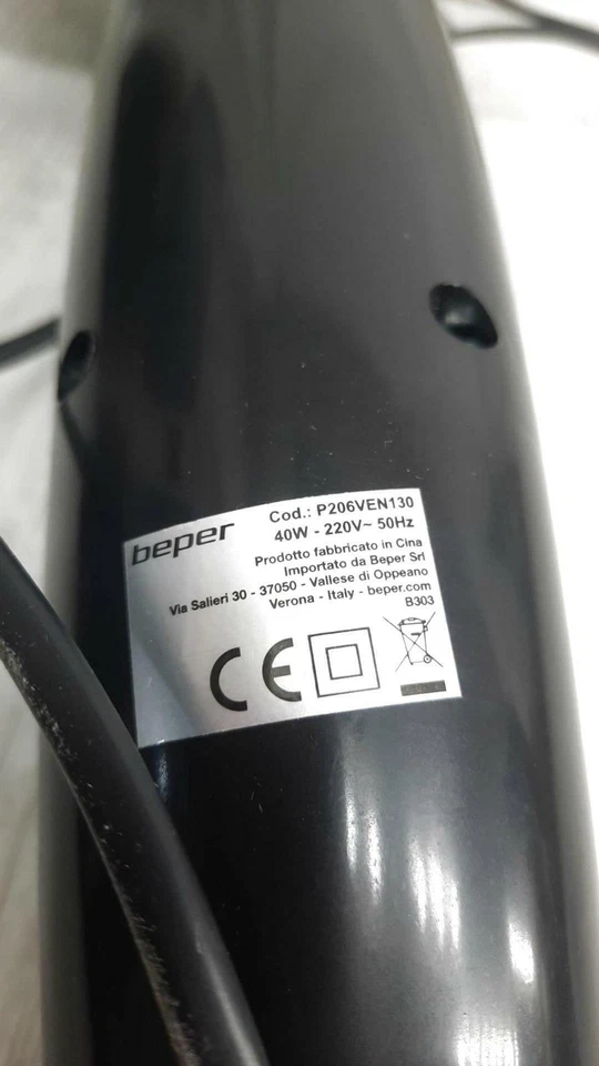 Ventilatore a piantana BEPER P206VEN130 40W nero - Immagine 2 di 4