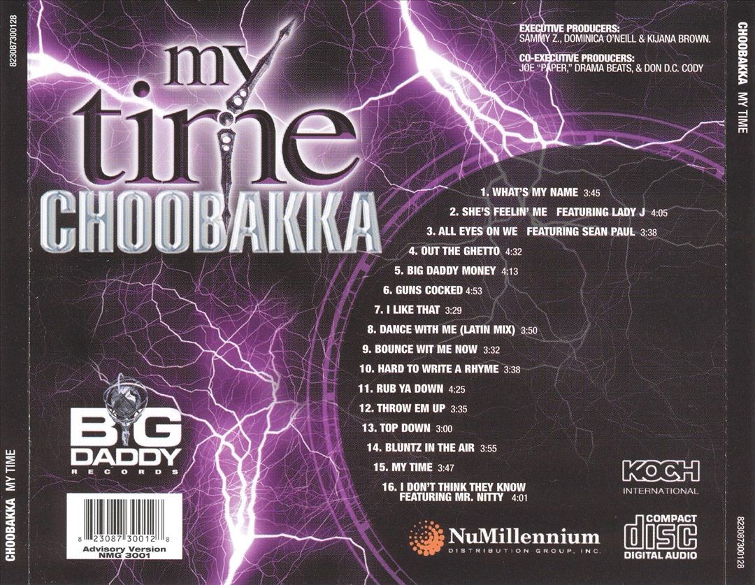 CHOOBAKKA MY TIME NEW CD 823087300128| eBay