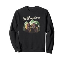 Yellowstone Wild Buffalo Mountain Scene Sweatshirtfrom JP
