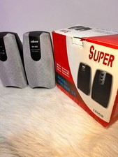Altavoces de PC con sonido 3D multimedia Extreme BS-582 de colección probados en caja plateada