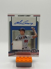 2023 Panini USA Baseball Stars & Stripes Alexander Clemmey Patch Auto