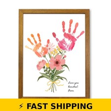 TwoDays Handprint Art Craft Kit - Floral Bouquet Gift