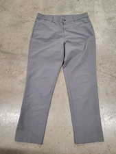 Banana Republic Mens 34x30 Performance Tech Golf Pants Gray Straight Slim