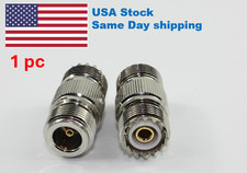 1 Pcs N-Type Female Jack to SO-239 UHF Female Jack RF Adapter Barrel Connector
