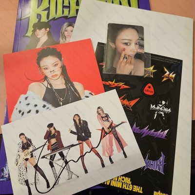 AESPA Rich Man Signed Album Giselle photocard signed card official