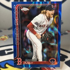 Dustin May 2025 Topps Chrome Update #USC80 Blue Lava Refractor /150