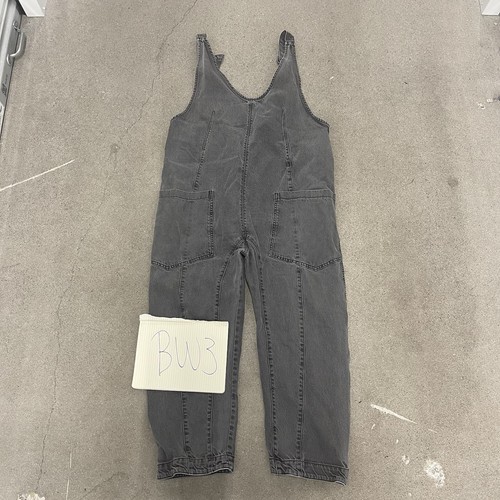 Free People We The Free Denim Overalls Jumpsuit Womens Size Large - Picture 6 of 6