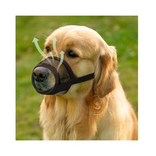 Dog Muzzle for Large Dogs   Breathable Air Mesh Muzzle for Large Sized Dog  ...