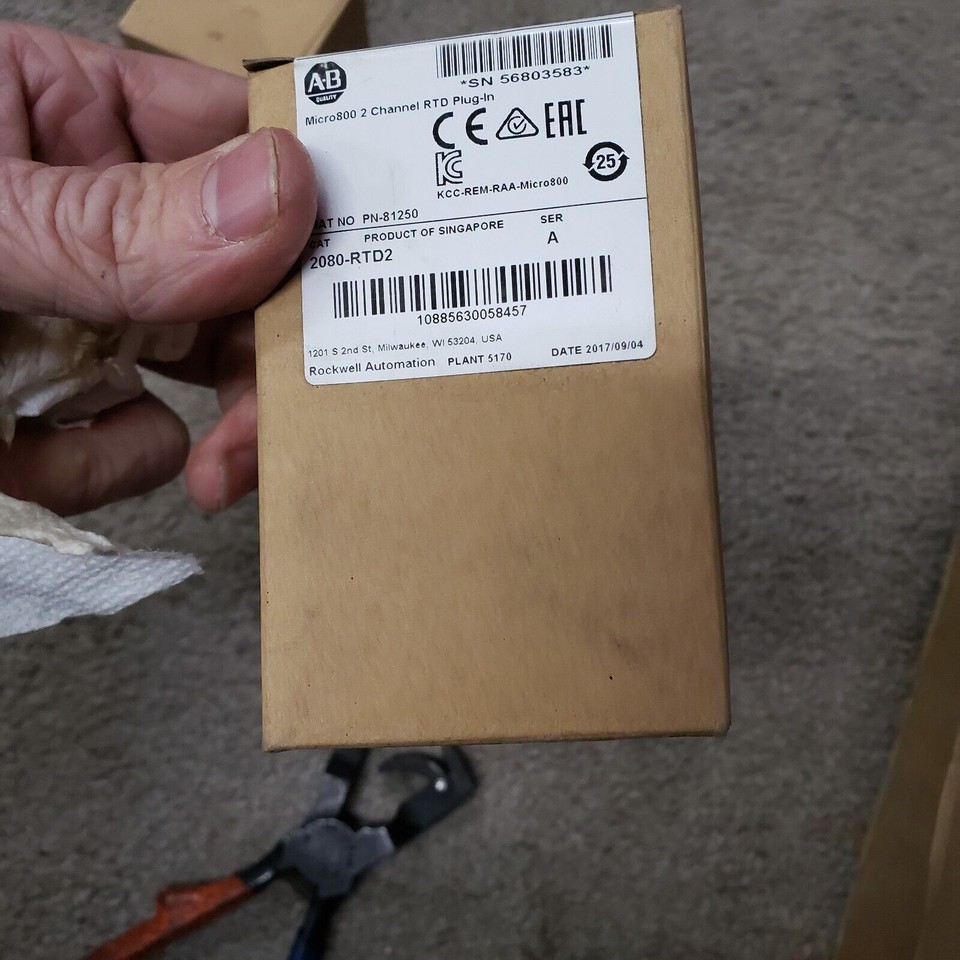 NEW Sealed Allen Bradley 2-channel Resistance Thermometer RTD Plug-in ...