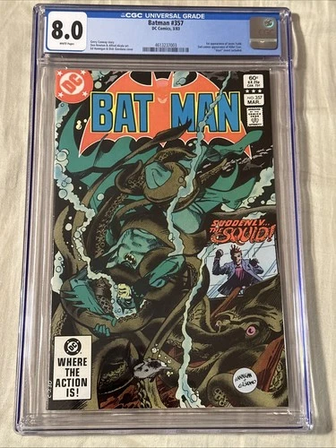 DC Comics Batman #357 CGC 8.0 Graded Killer Croc, Jason Todd, Atari Insert