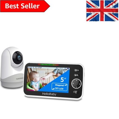 5'' HD Babyphone mit Audio, Nachtsicht & Fernbedienung - kein WLAN nötig