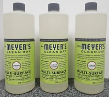 3 X MRS MEYER'S Clean Day Multi-Surface Cleaner LEMON VERBENA 32 Fl Oz/EACH